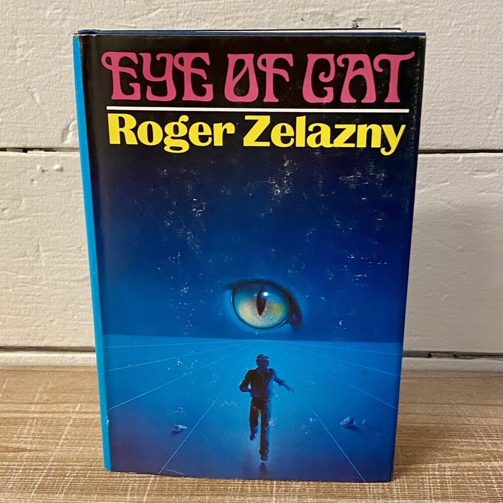 Roger Zelazny Eye of Cat Book Hardcover Blue Good Vintage 1982 Sci-Fi Navajo